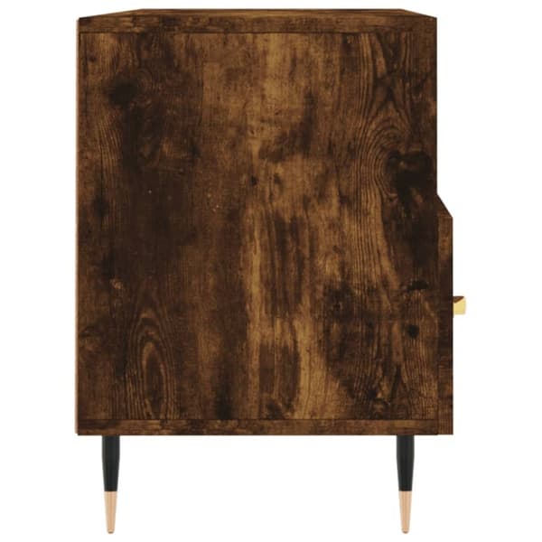 vidaXL TV-benk røkt eik 102x36x50 cm konstruert tre