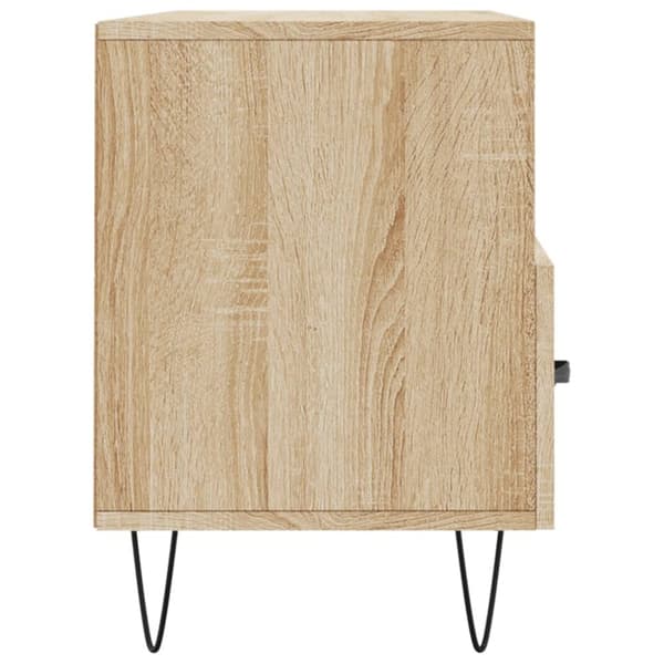vidaXL TV-benk sonoma eik 102x36x50 cm konstruert tre