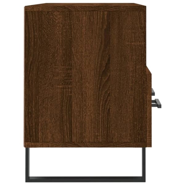 vidaXL Tv-bänk brun ek 102x36x50 cm konstruerat trä