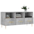 Miniatyrbilde 3 av 11: vidaXL TV-benk betonggrå 120x35x48 cm konstruert tre