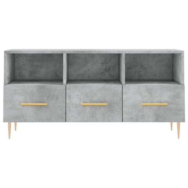 vidaXL TV-benk betonggrå 120x35x48 cm konstruert tre