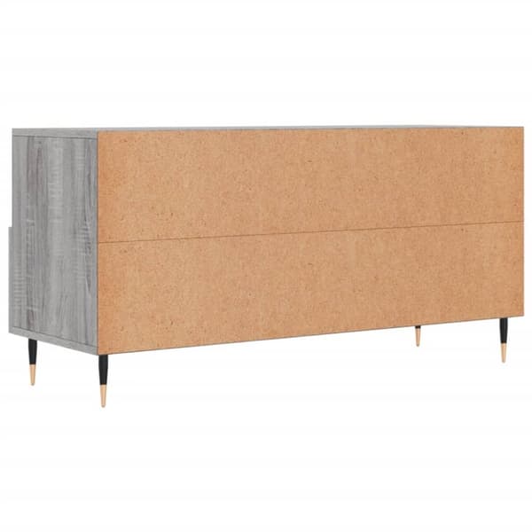 vidaXL TV-benk grå sonoma 102x36x50 cm konstruert tre