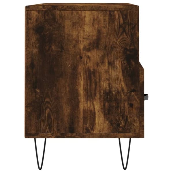 vidaXL TV-benk røkt eik 102x36x50 cm konstruert tre