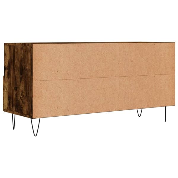 vidaXL TV-benk røkt eik 102x36x50 cm konstruert tre