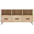 Miniatyrbillede 5 af 11: vidaXL tv-bord 102x36x50 cm konstrueret træ sonoma-eg