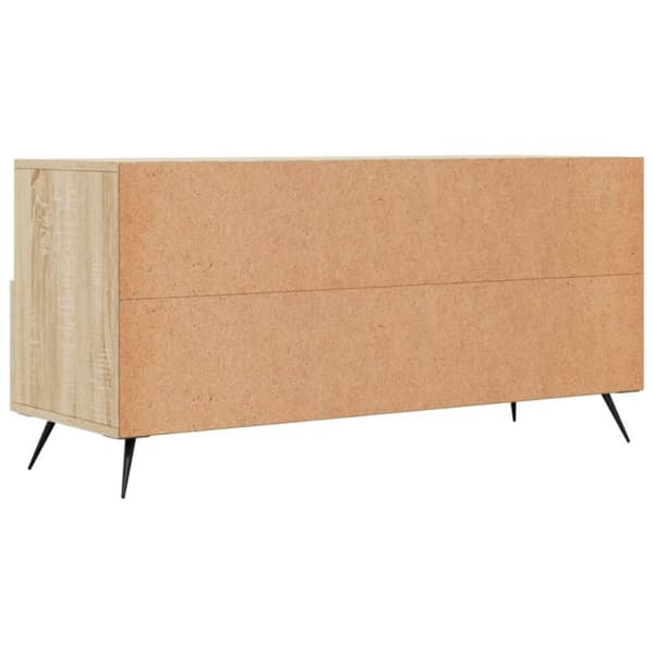 vidaXL tv-bord 102x36x50 cm konstrueret træ sonoma-eg