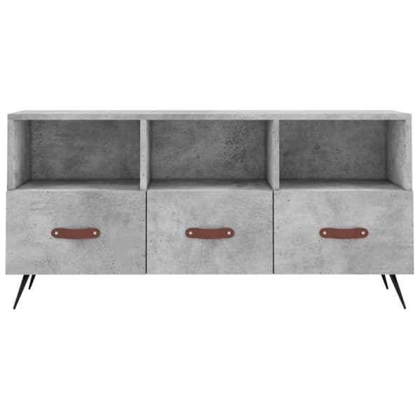 vidaXL TV-benk betonggrå 120x35x48 cm konstruert tre