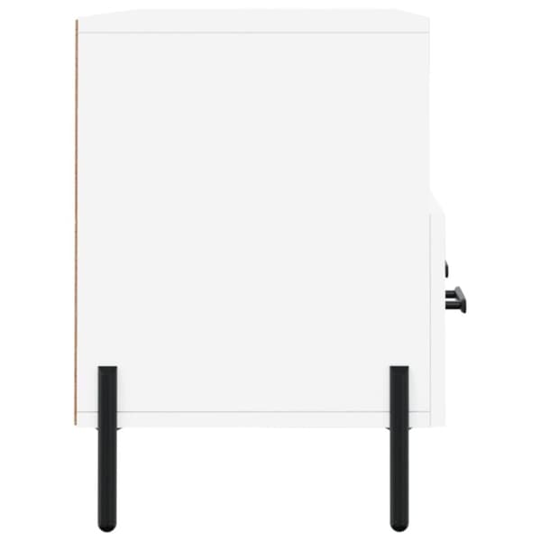 vidaXL TV-benk hvit 102x36x50 cm konstruert tre
