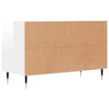 Miniatyrbillede 8 af 11: vidaXL tv-bord 80x36x50 cm konstrueret træ hvid højglans