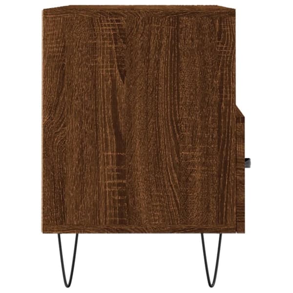 vidaXL Tv-bänk brun ek 80x36x50 cm konstruerat trä