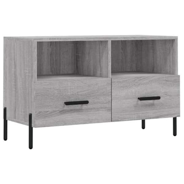 vidaXL TV-taso harmaa Sonoma 80x36x50 cm tekninen puu