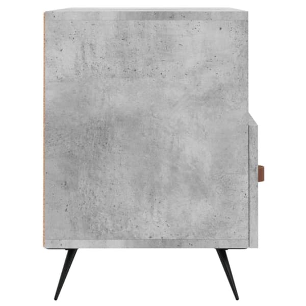 vidaXL TV-taso betoninharmaa 80x36x50 cm tekninen puu