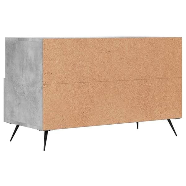vidaXL TV-taso betoninharmaa 80x36x50 cm tekninen puu