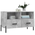 Miniatyrbilde 3 av 11: vidaXL TV-benk betonggrå 80x36x50 cm konstruert tre