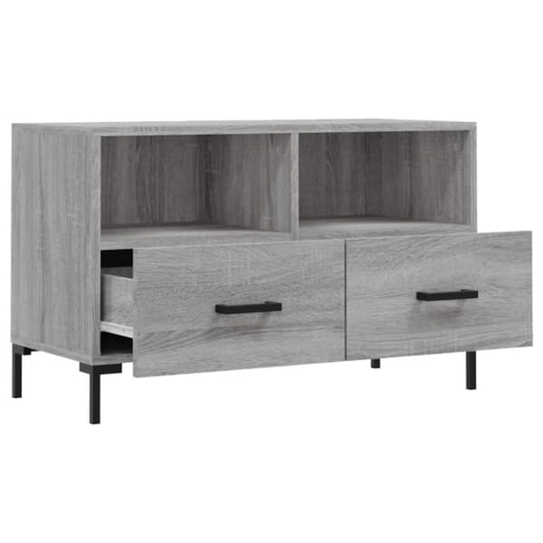 vidaXL TV-taso harmaa Sonoma 80x36x50 cm tekninen puu