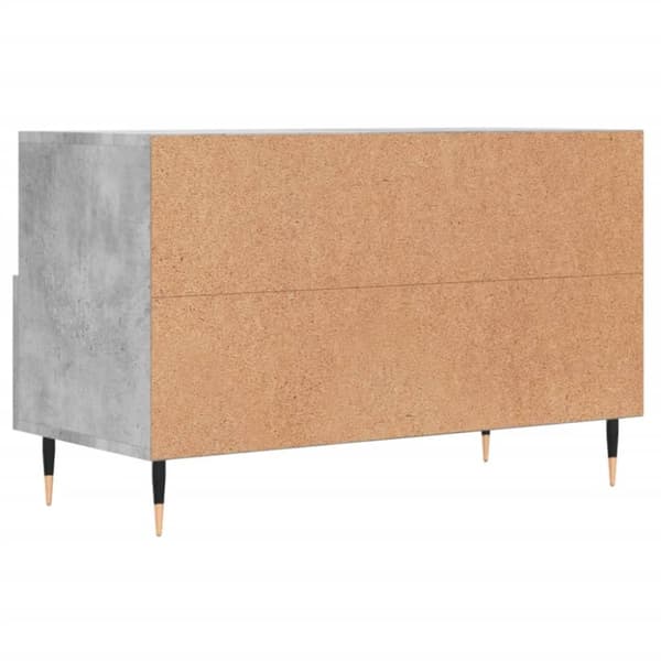 vidaXL tv-bord 80x36x50 cm konstrueret træ betongrå