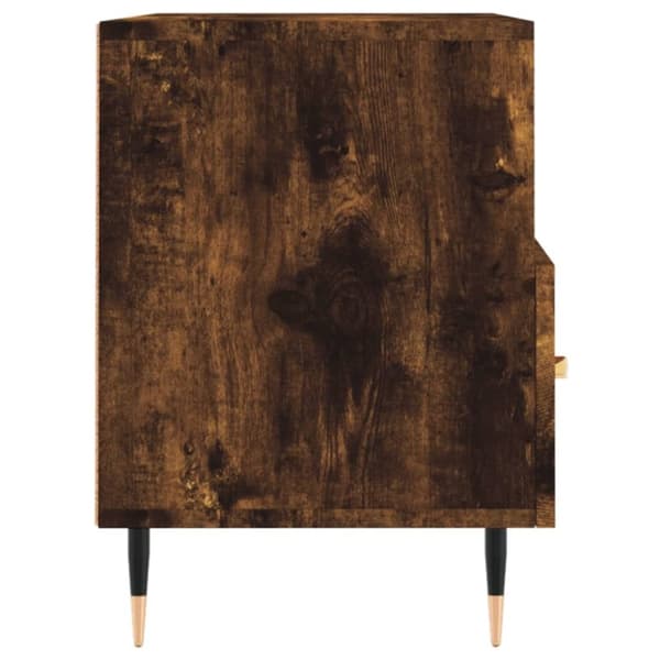 vidaXL TV-benk røkt eik 80x36x50 cm konstruert tre
