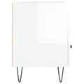 Miniatyrbilde 7 av 11: vidaXL TV-benk høyglans hvit 80x36x50 cm konstruert tre