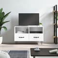 Miniatyrbilde 2 av 11: vidaXL TV-benk høyglans hvit 80x36x50 cm konstruert tre