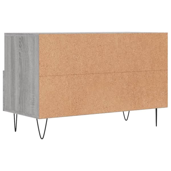 vidaXL TV-benk grå sonoma 80x36x50 cm konstruert tre