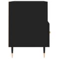 Miniatyrbilde 7 av 11: vidaXL TV-benk svart 80x36x50 cm konstruert tre
