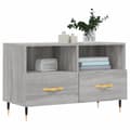 Miniatyrbilde 3 av 11: vidaXL TV-benk grå sonoma 80x36x50 cm konstruert tre