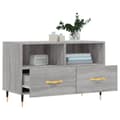 Miniatyrbilde 4 av 11: vidaXL TV-benk grå sonoma 80x36x50 cm konstruert tre