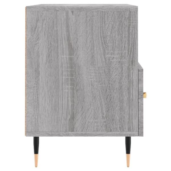 vidaXL TV-benk grå sonoma 80x36x50 cm konstruert tre