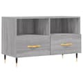 Miniatyrbilde 1 av 11: vidaXL TV-benk grå sonoma 80x36x50 cm konstruert tre