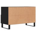 Miniatyrbilde 8 av 11: vidaXL TV-benk svart 80x36x50 cm konstruert tre