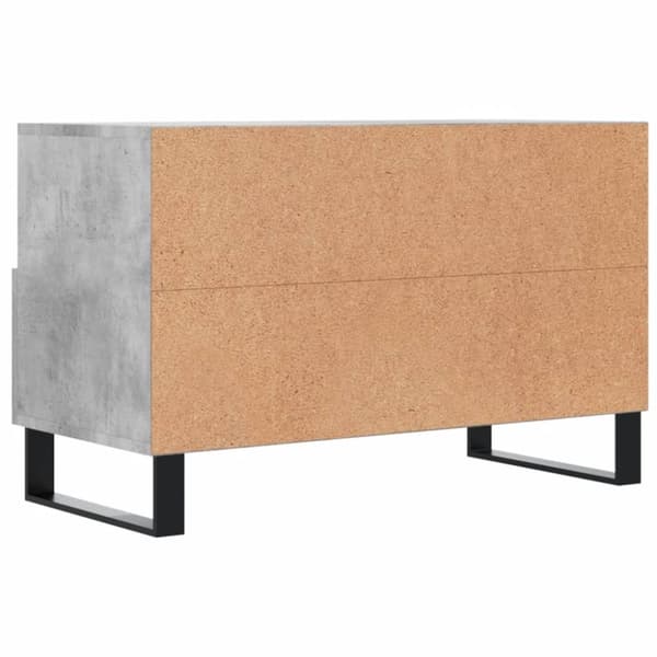 vidaXL TV-benk betonggrå 80x36x50 cm konstruert tre