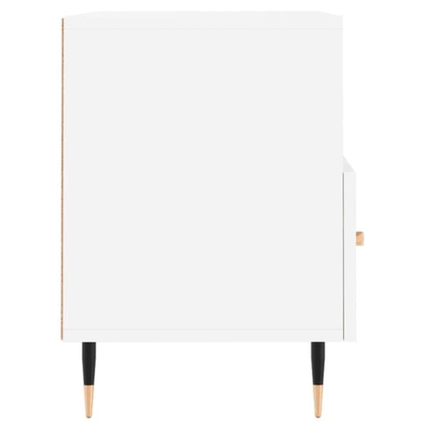 vidaXL tv-bord 80x36x50 cm konstrueret træ hvid