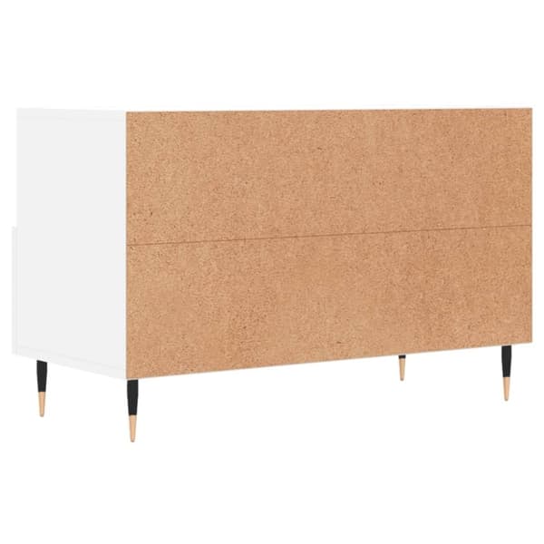 vidaXL tv-bord 80x36x50 cm konstrueret træ hvid