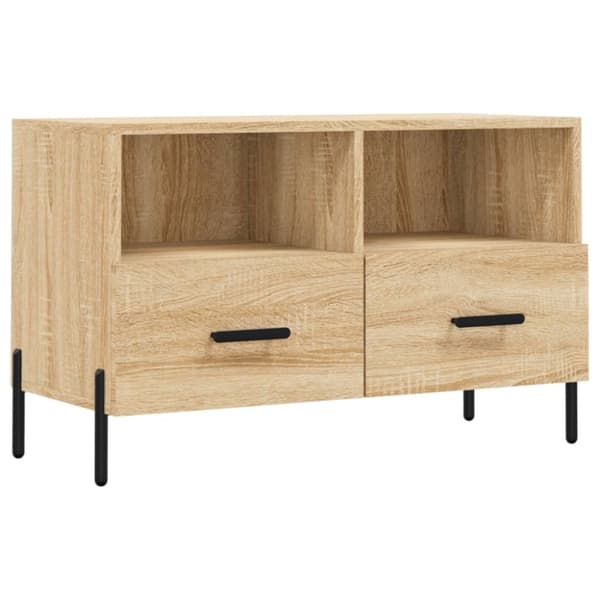 vidaXL Tv-bänk sonoma ek 80x36x50 cm konstruerat trä