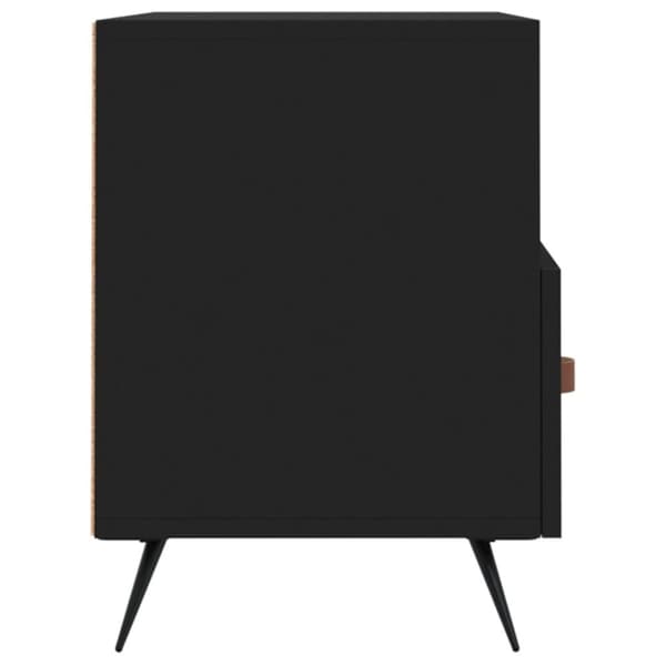 vidaXL TV-taso musta 80x36x50 cm tekninen puu