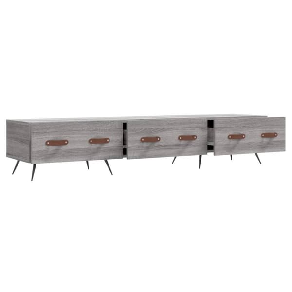 vidaXL TV-benk grå sonoma 150x36x30 cm konstruert tre