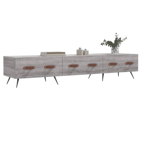 vidaXL TV-benk grå sonoma 150x36x30 cm konstruert tre