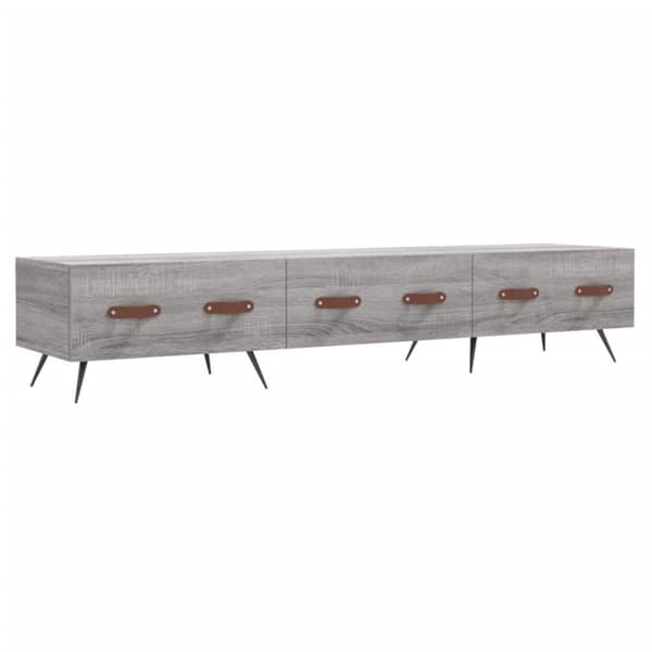 vidaXL TV-benk grå sonoma 150x36x30 cm konstruert tre