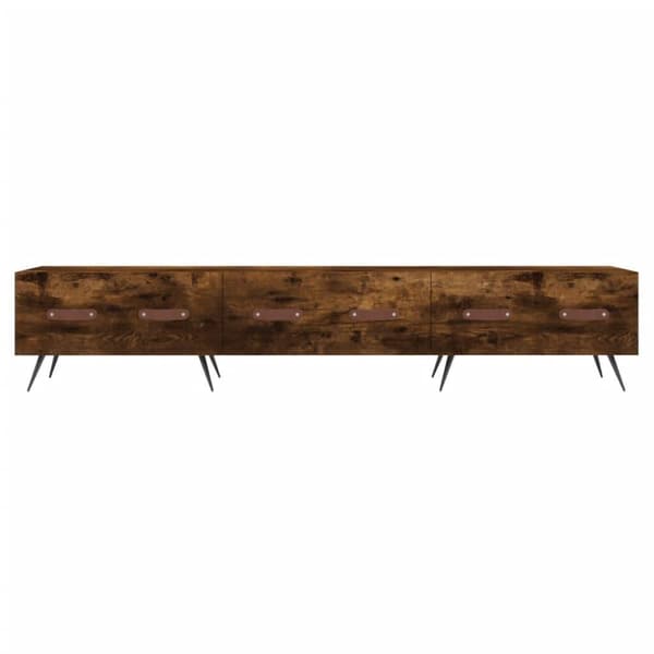 vidaXL TV-benk røkt eik 150x36x30 cm konstruert tre