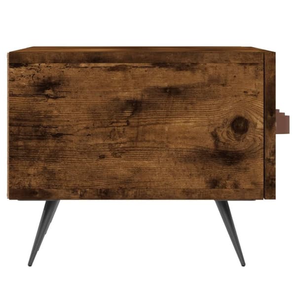 vidaXL TV-benk røkt eik 150x36x30 cm konstruert tre