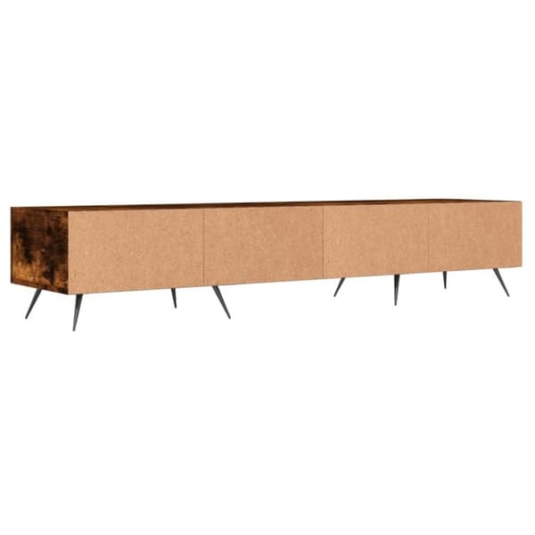 vidaXL TV-benk røkt eik 150x36x30 cm konstruert tre