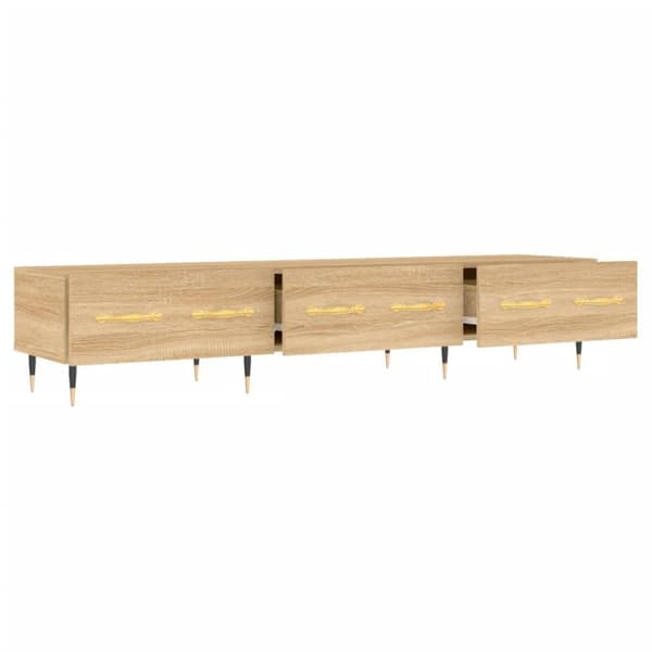 vidaXL TV-benk sonoma eik 150x36x30 cm konstruert tre