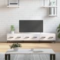 Miniatyrbilde 11 av 11: vidaXL TV-benk høyglans hvit 150x36x30 cm konstruert tre