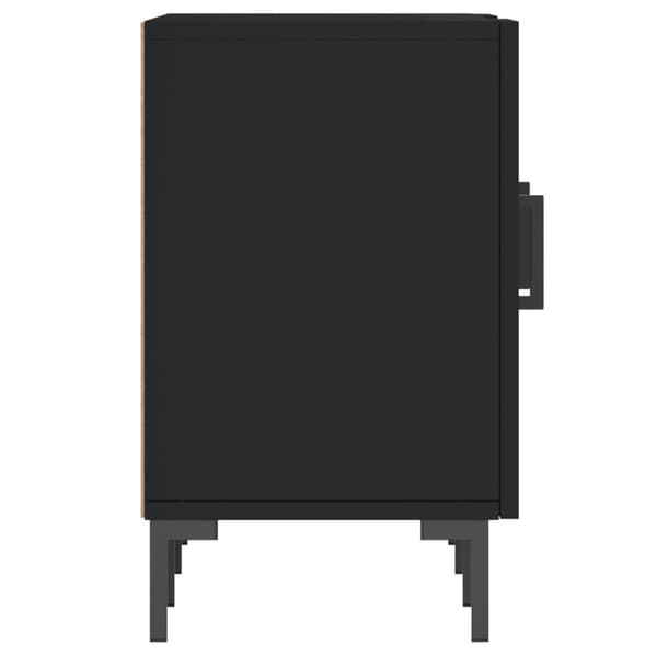 vidaXL TV-benk svart 150x30x50 cm konstruert tre