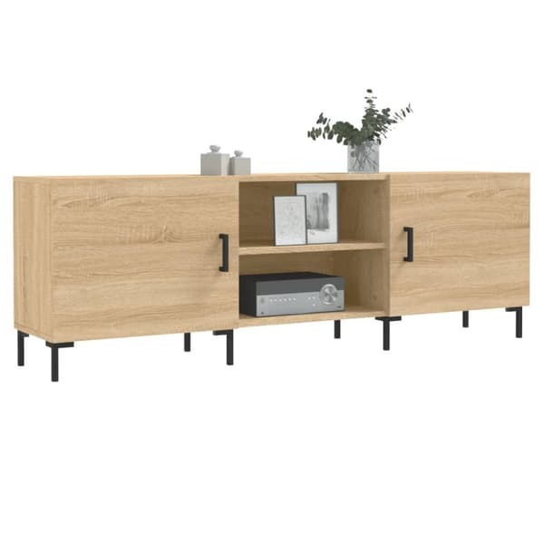vidaXL TV-benk sonoma eik 150x30x50 cm konstruert tre