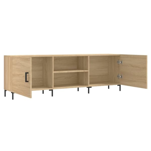 vidaXL TV-benk sonoma eik 150x30x50 cm konstruert tre