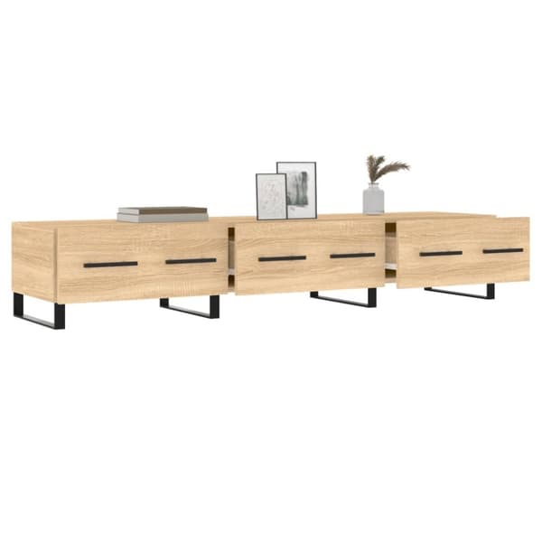 vidaXL Tv-bänk sonoma ek 150x36x30 cm konstruerat trä