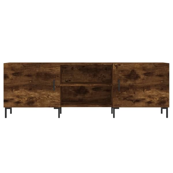 vidaXL TV-benk røkt eik 150x30x50 cm konstruert tre