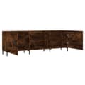 Miniatyrbilde 6 av 11: vidaXL TV-benk røkt eik 150x30x50 cm konstruert tre