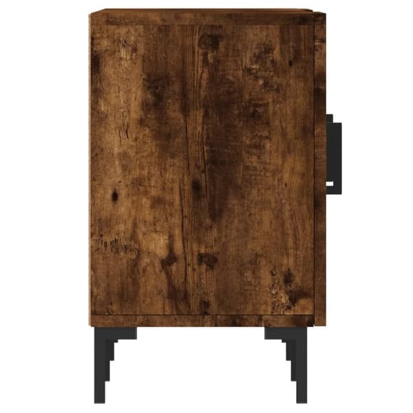 vidaXL TV-benk røkt eik 150x30x50 cm konstruert tre
